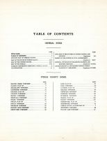 Table of Contents, Steele County 1928